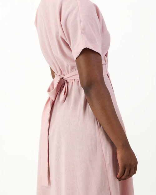 Short-sleeve wrap dress