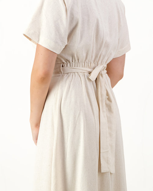 Short-sleeve wrap dress