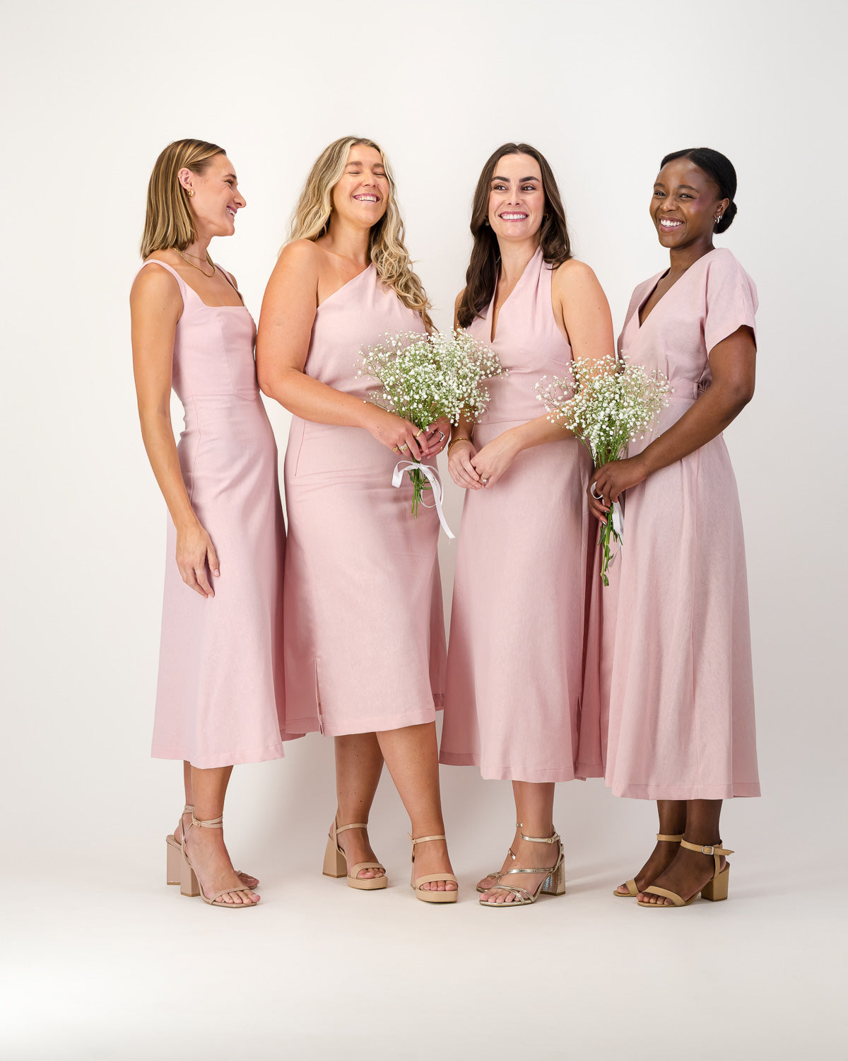 Venga-Bridesmaid-Dresses-Pink-Midi-Linen-Blend-Womens-South-Africa-1.jpg