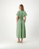 Short-sleeve wrap dress